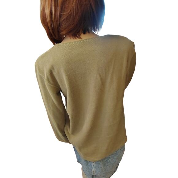 Vintage Bobbie Brooks Blouse | Gecko Green | Size Small (4/6) - Picture 4 of 8